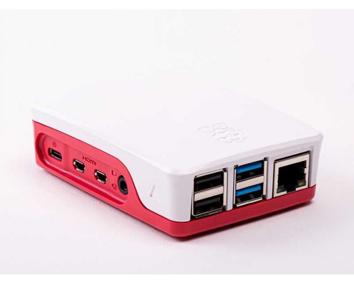 Official RPI 4B case, red/white