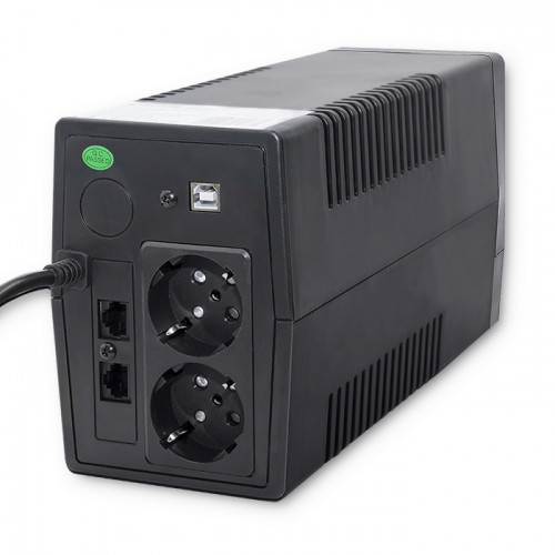Qoltec UPS line-interactive | Monolith| 850VA | 480W | LCD | USB | RJ45