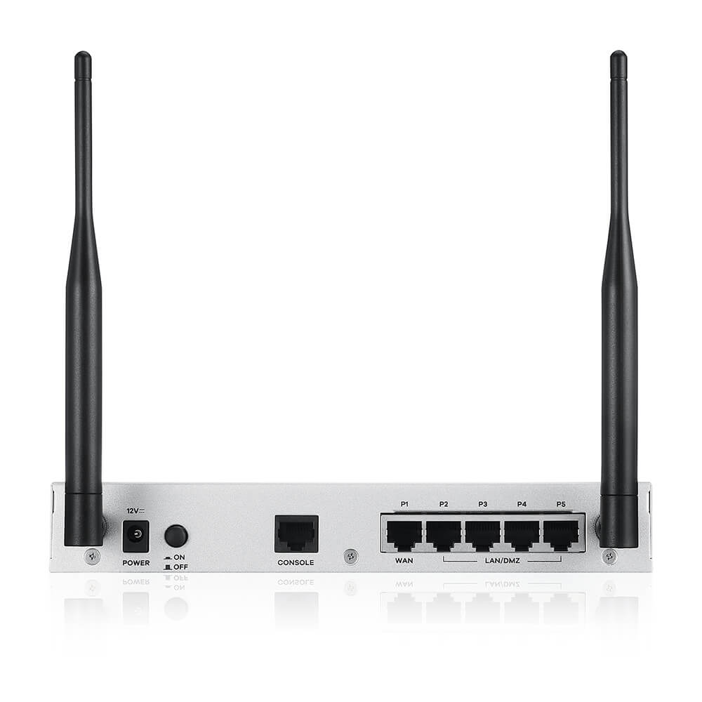 ZyXEL USG Flex 50 series, 10/100/1000, 1*WAN, 4*LAN/DMZ ports, WiFi 6 AX1800, 1*USB (device only)