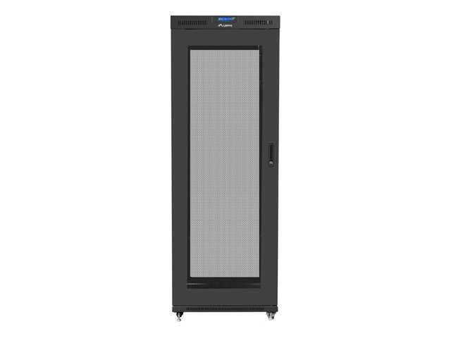 Lanberg 19&quot; v2 free-standing rack cabinet, 37U/800*1000 with glass door (flat pack), LCD, black