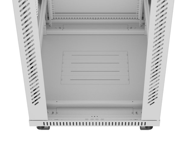 Lanberg 19&quot; v2 free-standing rack cabinet, 42U/600*800 with glass door (flat pack), grey