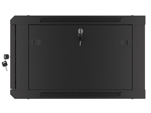 Lanberg 19&quot; wall-mount rack cabinet, 6U/600*600 with metal door (flat pack), black