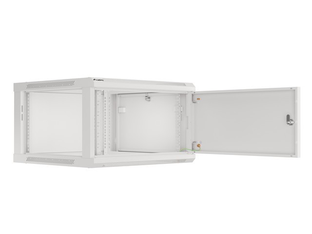 Lanberg 19&quot; wall-mount rack cabinet, 6U/600*600 with metal door (flat pack), grey
