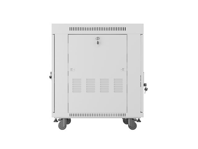 Lanberg 19&quot; v2 free-standing rack cabinet, 15U/600*800 with glass door (flat pack), LCD, grey