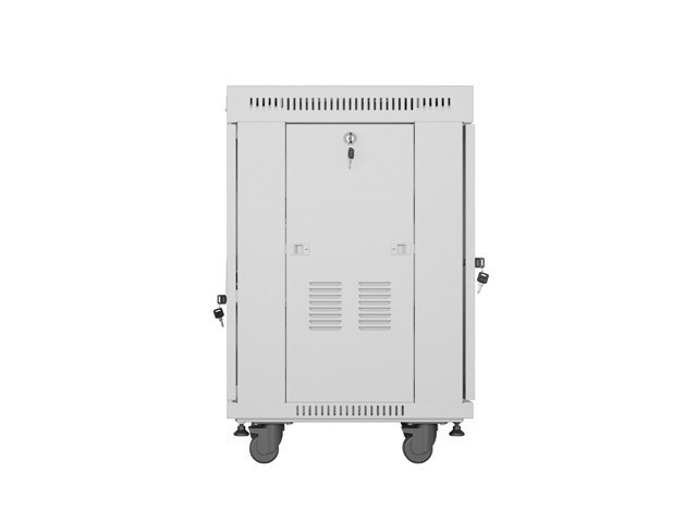 Lanberg 19&quot; v2 free-standing rack cabinet, 15U/600*600 with glass door (flat pack), LCD, grey