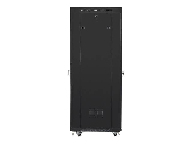 Lanberg 19&quot; v2 free-standing rack cabinet, 37U/600*800 with glass door (flat pack), LCD, black