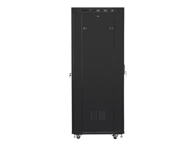 Lanberg 19&quot; v2 free-standing rack cabinet, 37U/600*800 with glass door (flat pack), LCD, black