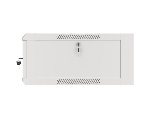 Lanberg 19&quot; wall-mount rack cabinet, 4U/570*600 with glass door (flat pack), grey