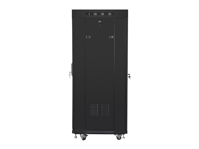 Lanberg 19&quot; v2 free-standing rack cabinet, 27U/600*600 with mesh door (flat pack), LCD, black