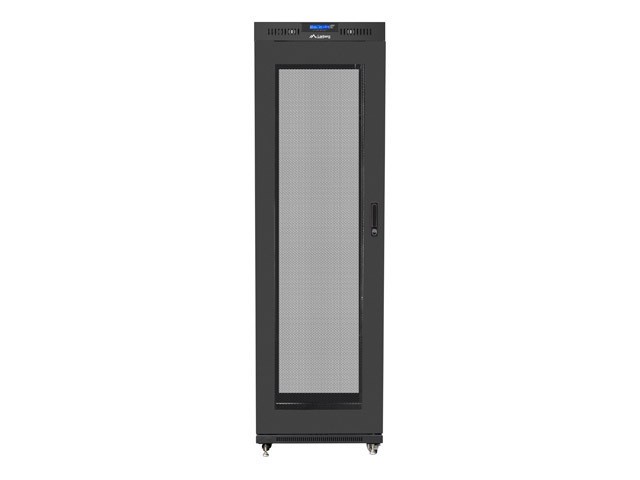 Lanberg 19&quot; v2 free-standing rack cabinet, 42U/600*1000 with mesh door (flat pack), LCD, black