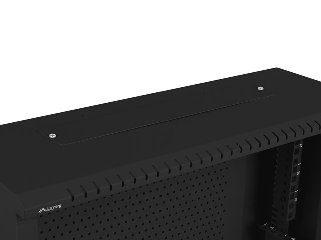 Lanberg 19&quot; wall-mount rack cabinet, 4U+3U/540*200, low profile (assembled), black