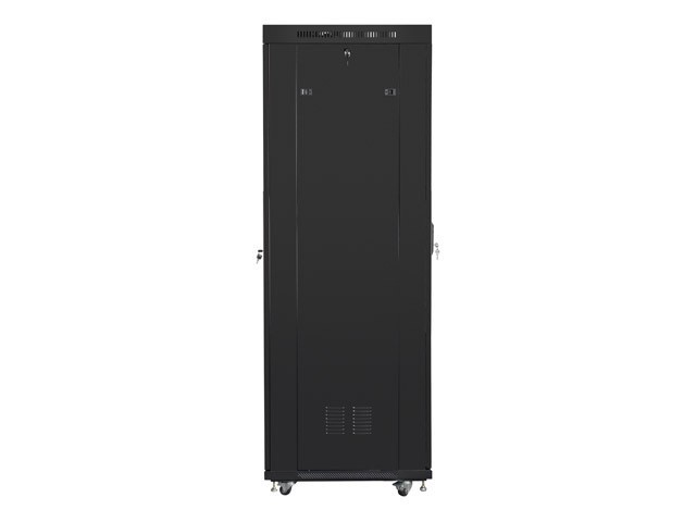 Lanberg free-standing rack 42U*800*800 19&quot; with glass door, LCD, black, flat pack