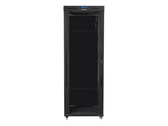 Lanberg free-standing rack 42U*800*800 19&quot; with glass door, LCD, black, flat pack