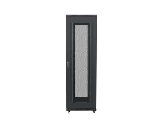 Lanberg rack cabinet 19&quot; free-standing 42U/800*800 self-assembly flat pack with mesh door black