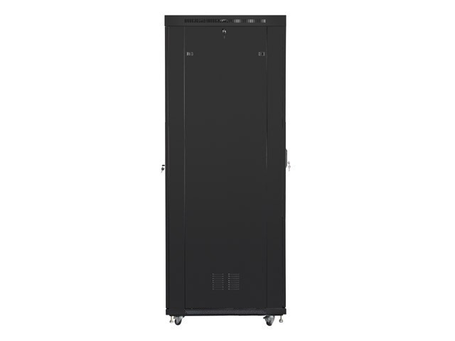 Lanberg free-standing rack 47U*800*1000 19&quot; with glass door, LCD, black, flat pack