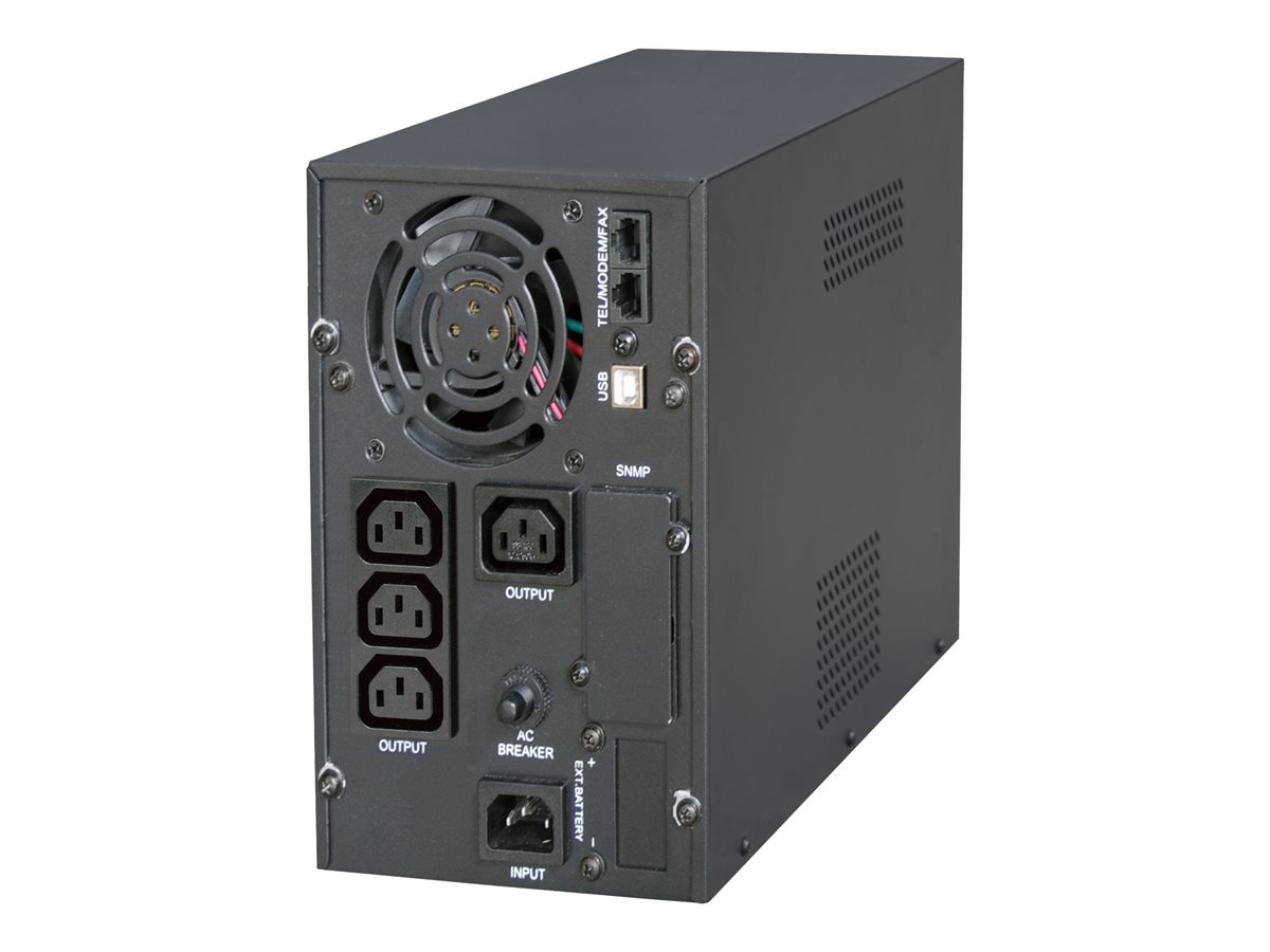 Energenie by Gembird line-interactive UPS 2000VA/1600W, pure sine, 3*IEC 230V out, USB-BF, LCD display