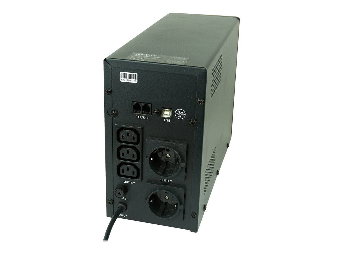 Energenie by Gembird line-interactive UPS 1500VA/900W, AVR, 2*Schuko 3*IEC 230V out, USB, LCD display