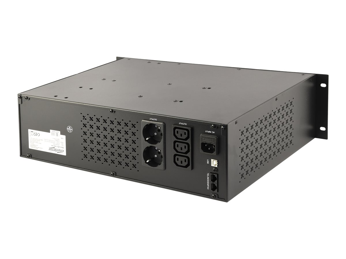 Energenie by Gembird line-interactive UPS 2000VA/1200W, 2*Schuko 3*IEC 230V out, 3.4U rackmountable, USB, LCD display