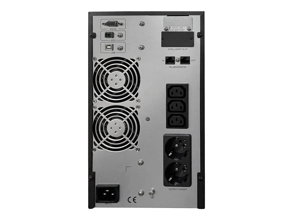 Energenie by Gembird online UPS 3000VA/2700W, 2*Schuko + 3*IEC socket, LCD display