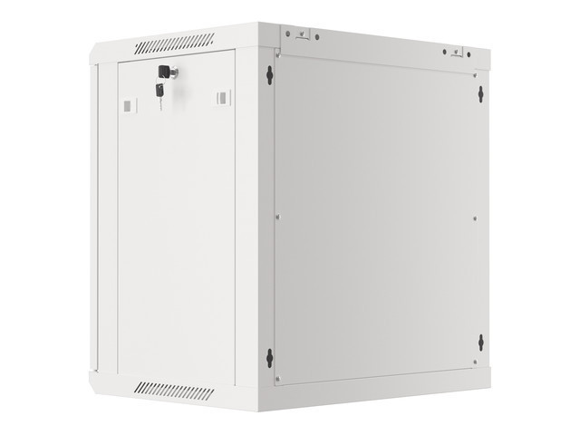 Lanberg 19" wall-mount rack cabinet, 12U 600*450, steel doors, grey, flat-pack