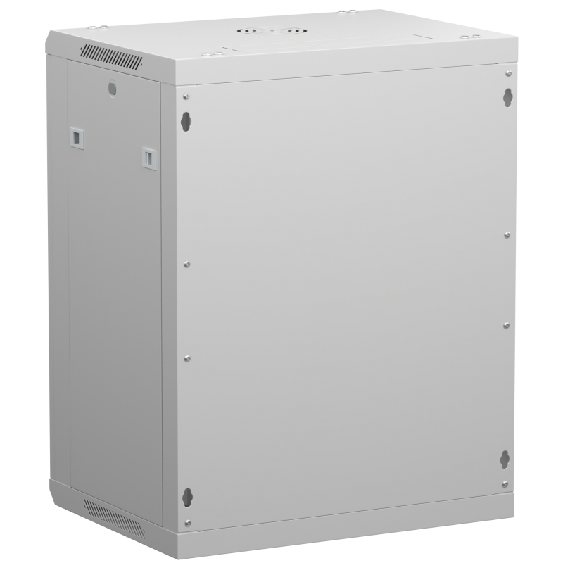 Netrack 19" wall-mount F-Line rack cabinet, 15U 600*450, glass door, gray, flat-pack