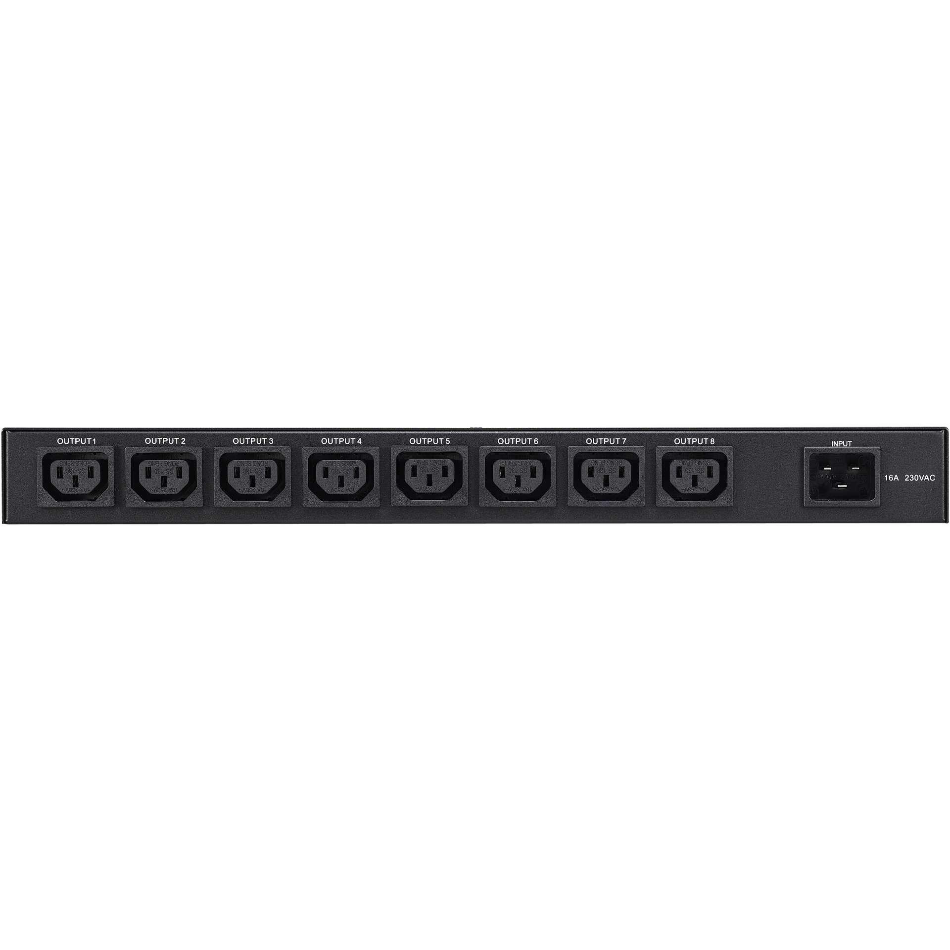 Powerwalker 19" 1U PDU switchable, RC-16A, 8*C13 out, C20 in