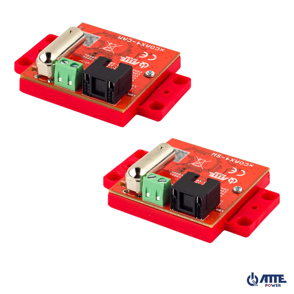 A set of active converters for Ethernet and PoE transmission via coax