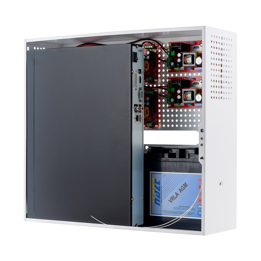 Buffer kit for up to 16 IP cameras, 16P+2G PoE switch