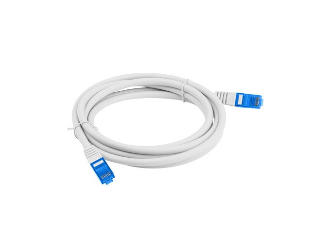 Cat6A Ethernet patch cable S/FTP LSZH CCA 1.5m, grey, fluke passed