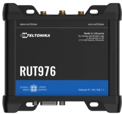 Teltonika Redcap 5G router, 3*Ethernet, 2.4GHz 802.11b/g/n, i/o, RS232, RS485, GNSS, -40°C-75°C, IP30