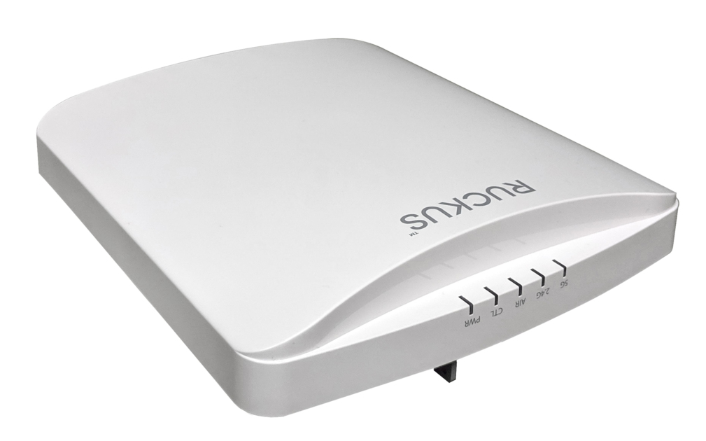 Ruckus R750 dual-band 802.11abgn/ac/ax  Wireless Access Point with Multi-Gigabit Ethernet backhaul and onboard BLE/ZIgbee,, 4x4:4 streams (5GHz) 4x4:4 streams (2.4GHz), OFDMA, MU-MIMO, BeamFlex+, dual ports, 802.3at PoE support