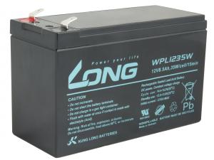 Long 12V 8.5Ah lead acid battery highrate longlife 9y F2 (WPL1235W)