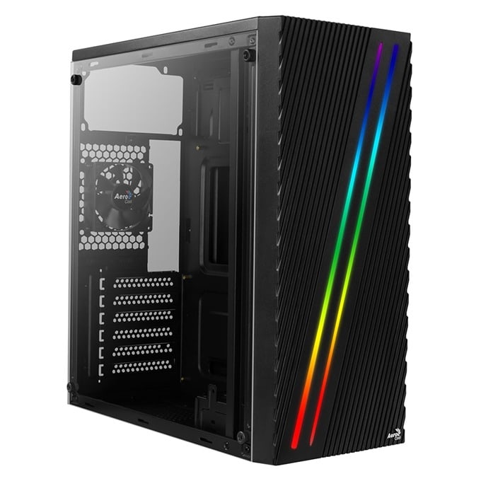 Aerocool PC ATX case Streak RGB USB 3.0 - double RGB strip 1*80mm fan