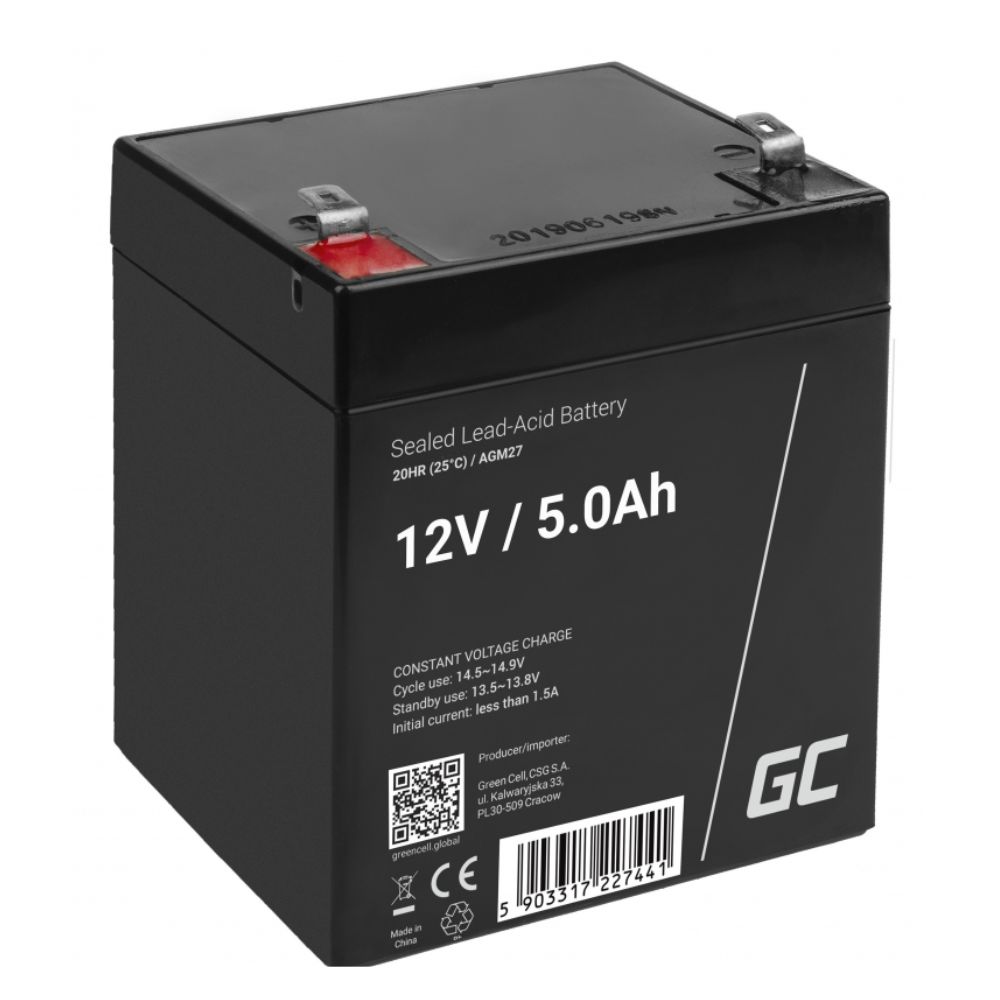 GreenCell battery AGM 12V 5Ah