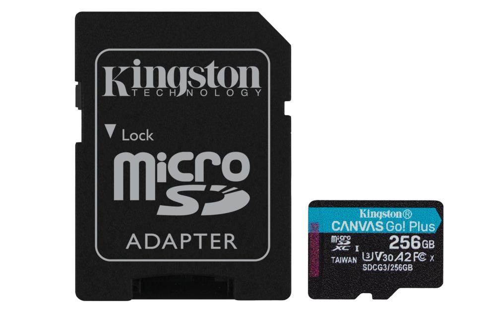 Kingston micro SDXC memory 256GB UHS-I/w/adapter