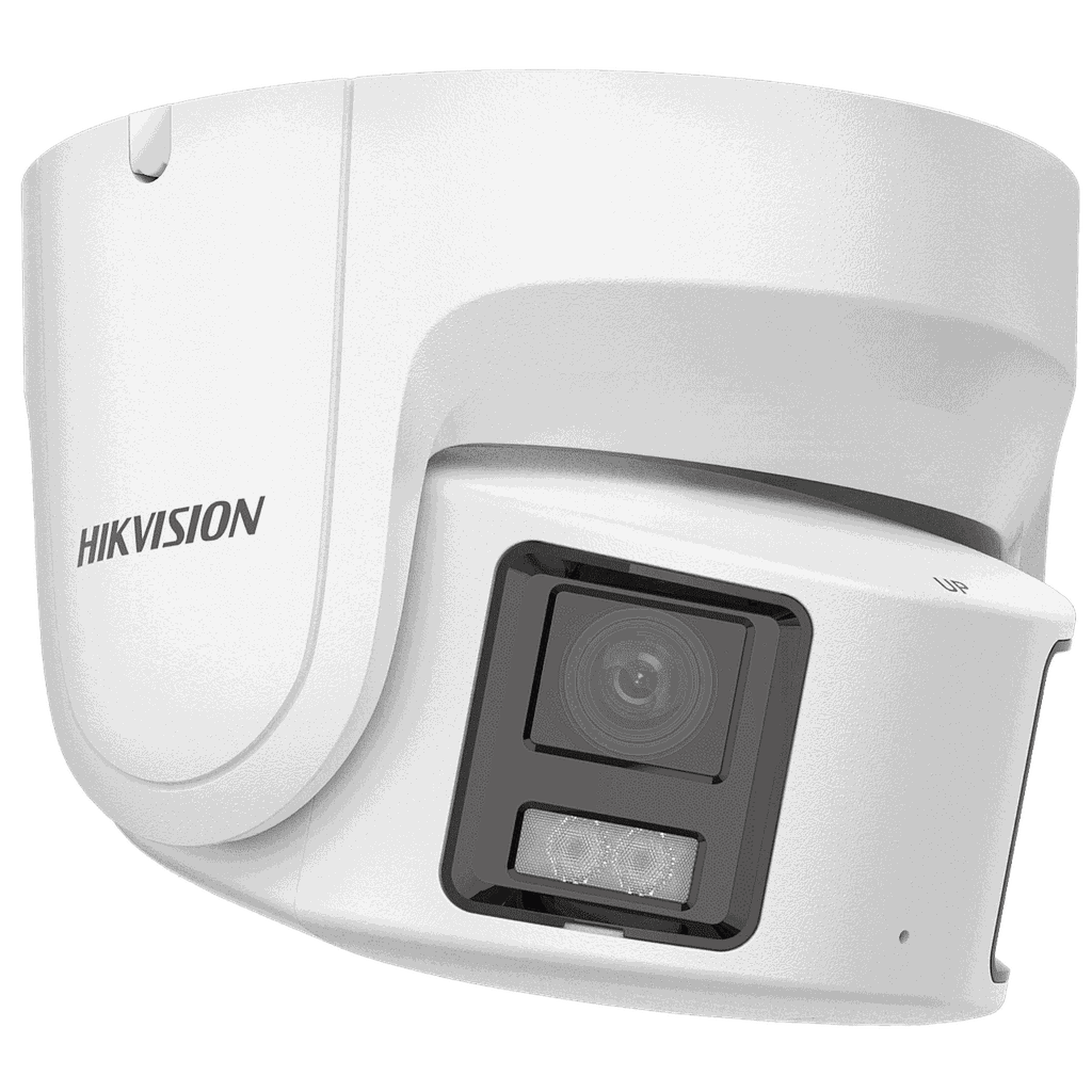 HikVision IP kuppel, 4mm, panoraam, 2 objektiivi, ColorVu, mic, IP67