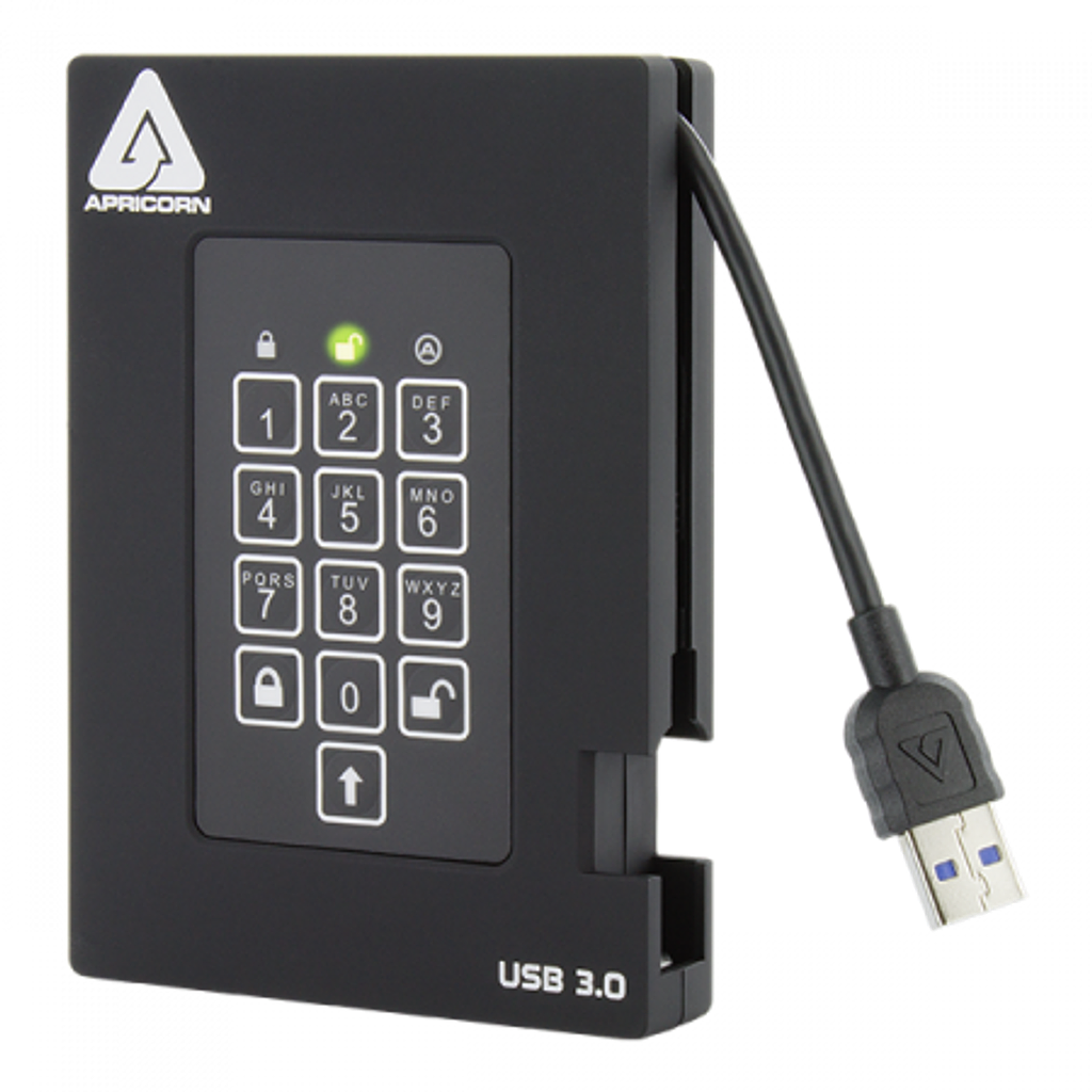 Apricorn HDD - 1TB - USB 3.0 - black