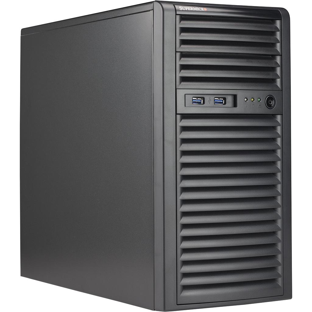 Supermicro serveri korpus, MiniTower, black, 400W PSU