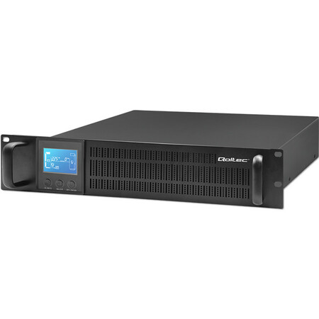 Qoltec online UPS 1000VA/800W, LCD, 2U rackmountable