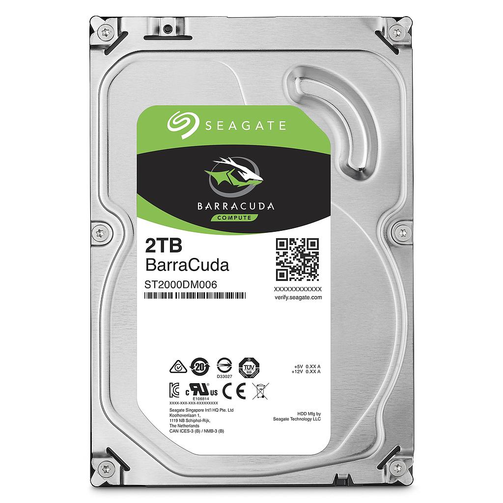 Seagate Barracuda 2TB 3.5" SATA, 256MB cache, 7200rpm