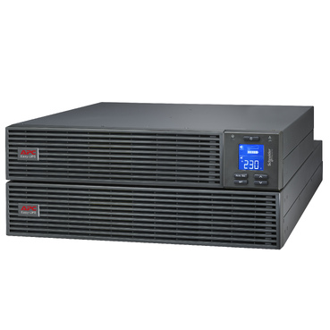 APC Easy UPS on-line, 3kVA/2700W, rackmount 4U, 230V, 6*IEC C13+1*IEC C19 outlets, intelligent card slot, LCD