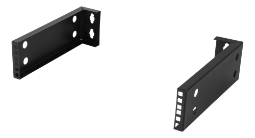 10"-19" seinaräkk, 2U, 15kg koormus, teras, must