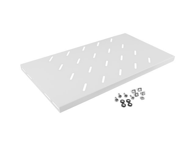 Lanberg 19" fixed shelf, 1U/486*270mm, max load caoacity up to 120kg, grey