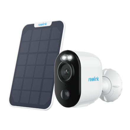 Reolink wireless solar &amp; battery powered security camera with smart detection, 3W, Argus series B310 with solar panel, bullet, 3MP, f=4mm，F=2.0, IP65, H.264/H.265, MicroSD max 128GB