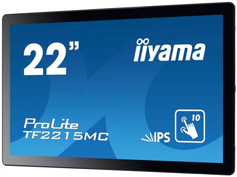 iiyama Prolite 21.5&quot; open-frame LCD touchscreen monitor, 16:9, 14ms, 1920*1080 FHD, 350 cd/m², HDMI, USB, VGA, DP