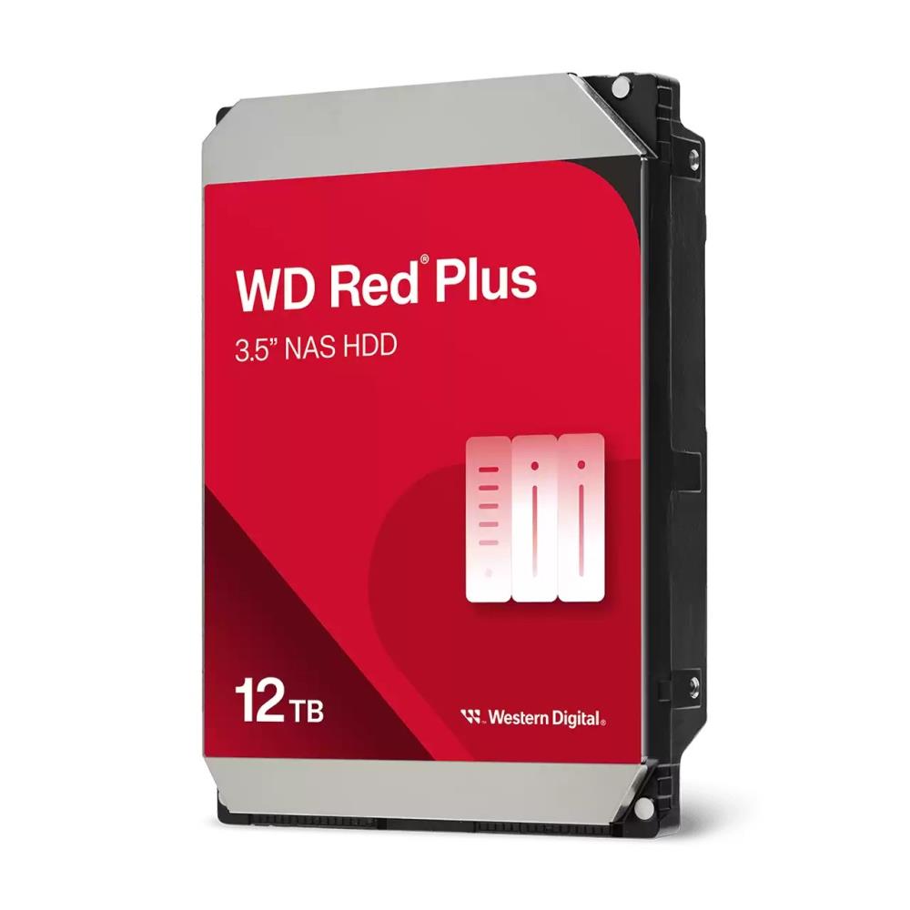Western Digital 3.5" 12TB Red Plus internal HDD, 7200rpm, SATA, 512MB cache