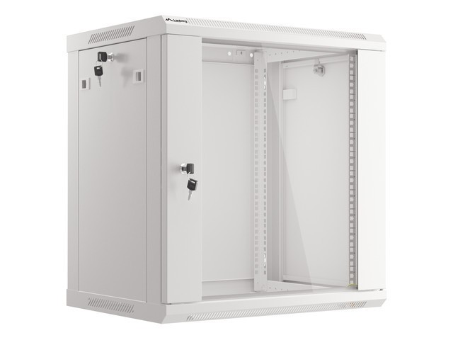 Lanberg 19&quot; wall-mount rack cabinet, 12U/600*450, grey V2, flat pack