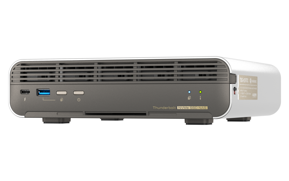 QNAP Thunderbolt™ 4 All-Flash NASbook with hot-swappable SSDs