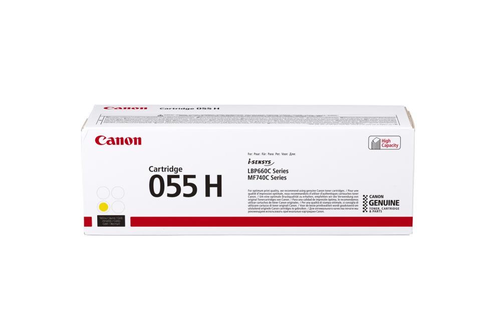 Originaal tooner Canon 055H (3017C002) kollane 5.900 lk