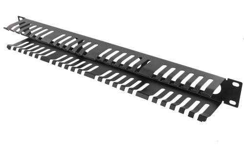 19" 1U kaablipaneel, must